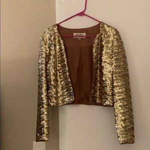 Gold sequin jacket